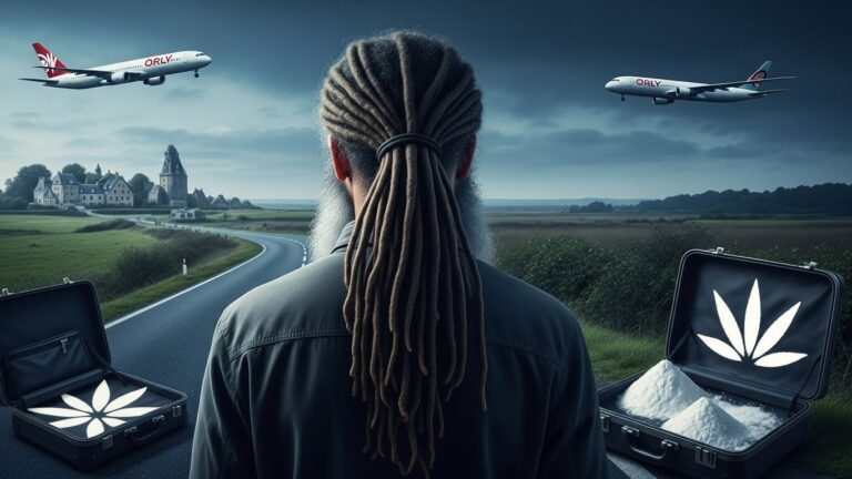 Parcours d’un suspect entre Orly et Honfleur dans un trafic de cocaïne