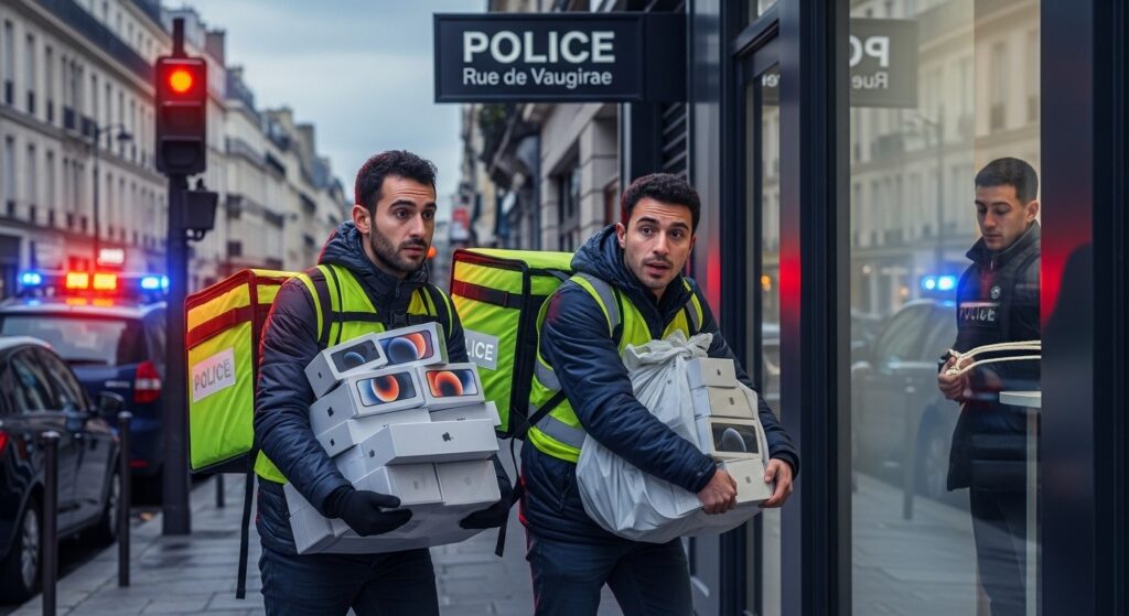 Paris : Braquage Audacieux d&rsquo;iPhone Déguisés en Livreur