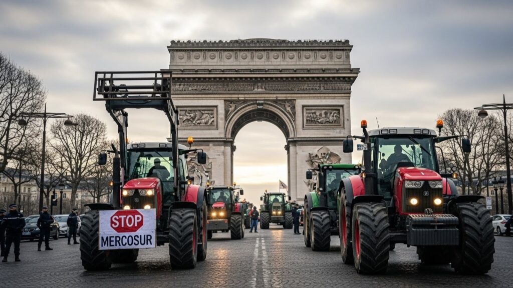 Paris : Interpellation Brutale de Porte-Paroles Paysans à l’Arc de Triomphe
