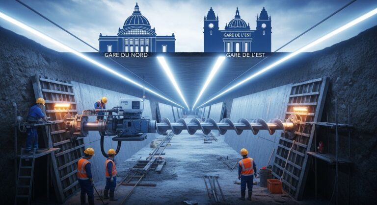 Paris : Tunnel Piéton Gare du Nord Gare de l’Est en 2027