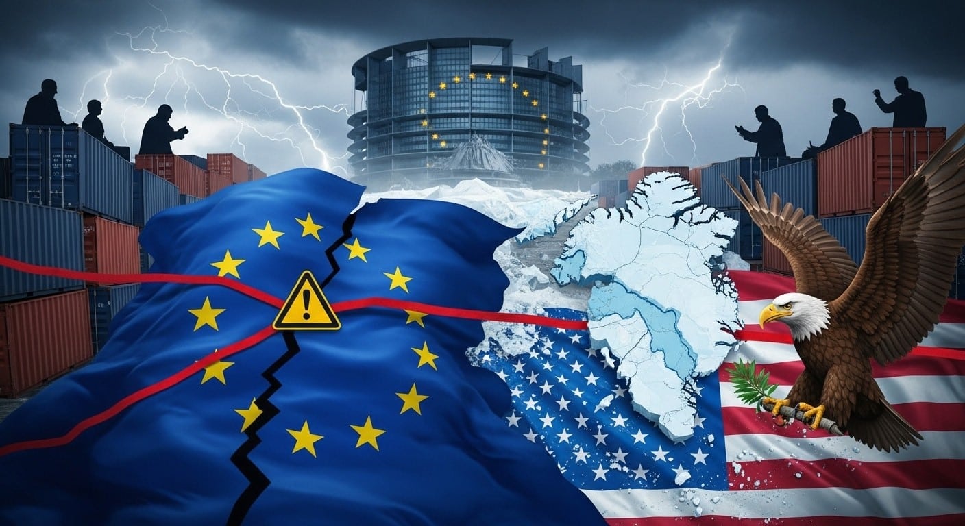 Le Parlement européen suspend la ratification de l'accord commercial avec les États-Unis après les menaces tarifaires de Trump sur le Groenland. Une riposte ferme qui change la donne transatlantique.