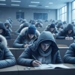 Partiels à Assas Melun : Étudiants Grelottants en Doudoune