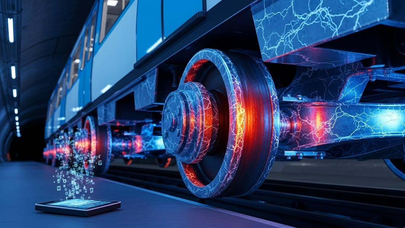 Découvrez comment une peinture high-tech testée sur la ligne 13 permet de détecter fissures et déformations en temps réel sur les bogies du métro, vers une maintenance prédictive plus efficace.