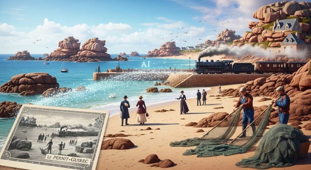 Perros-Guirec Revit Grâce à l&rsquo;IA : Voyage 100 Ans en Arrière