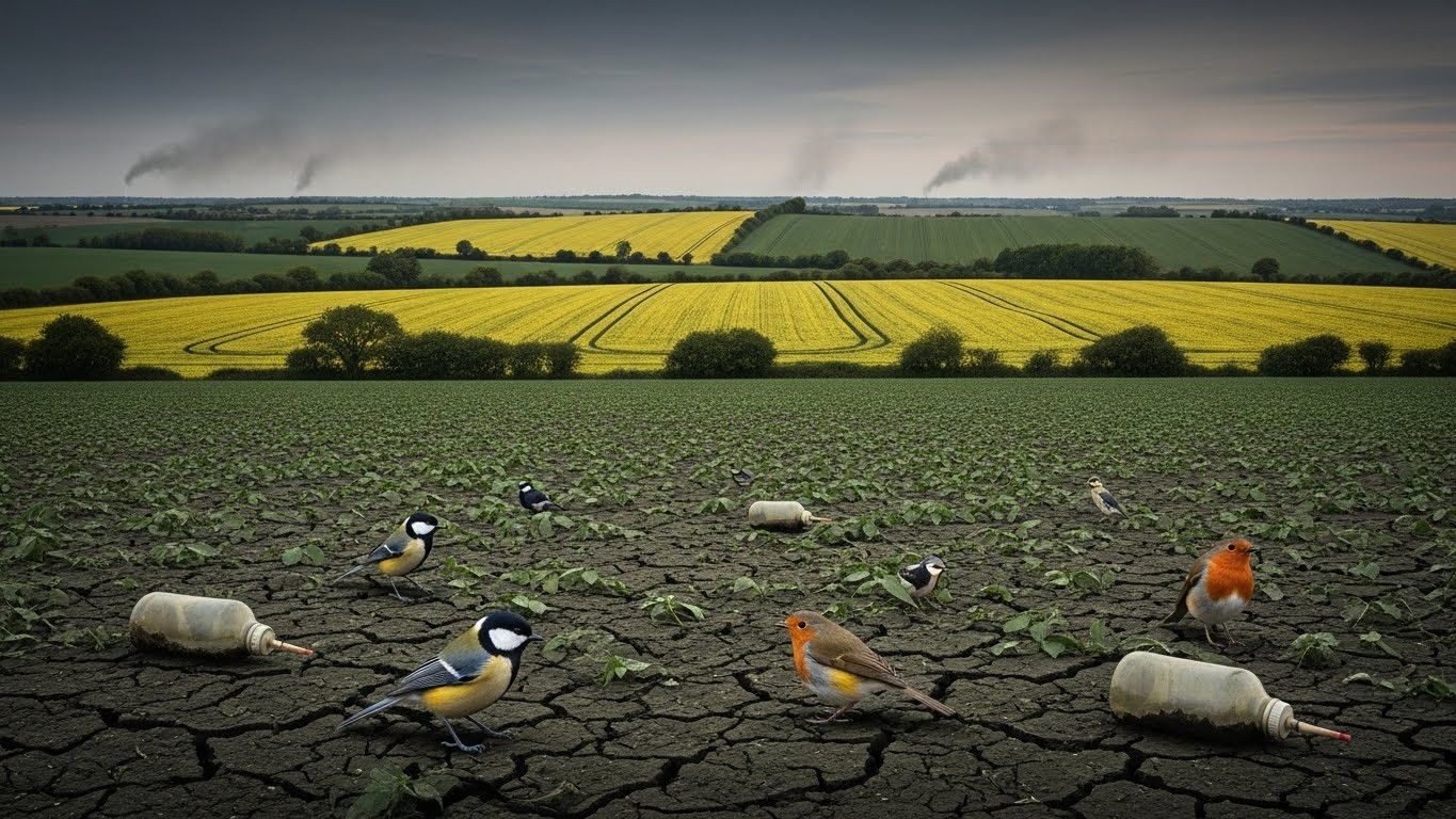 Découvrez comment une étude récente montre que les régions françaises avec le plus d'achats de pesticides abritent nettement moins d'oiseaux communs. Impacts sur la biodiversité et solutions urgentes.