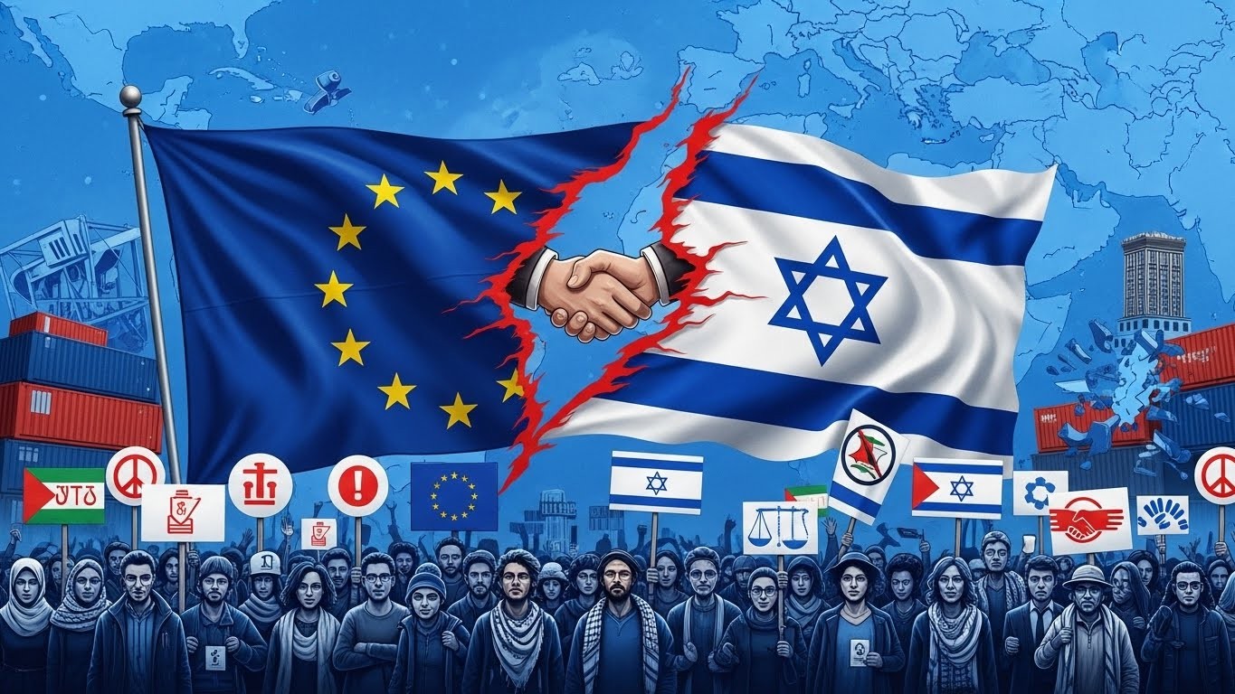 Découvrez pourquoi plus de 100 000 Européens ont signé en un jour la pétition pour suspendre l'accord UE-Israël. Enjeux commerciaux, droits humains et divisions politiques expliqués.
