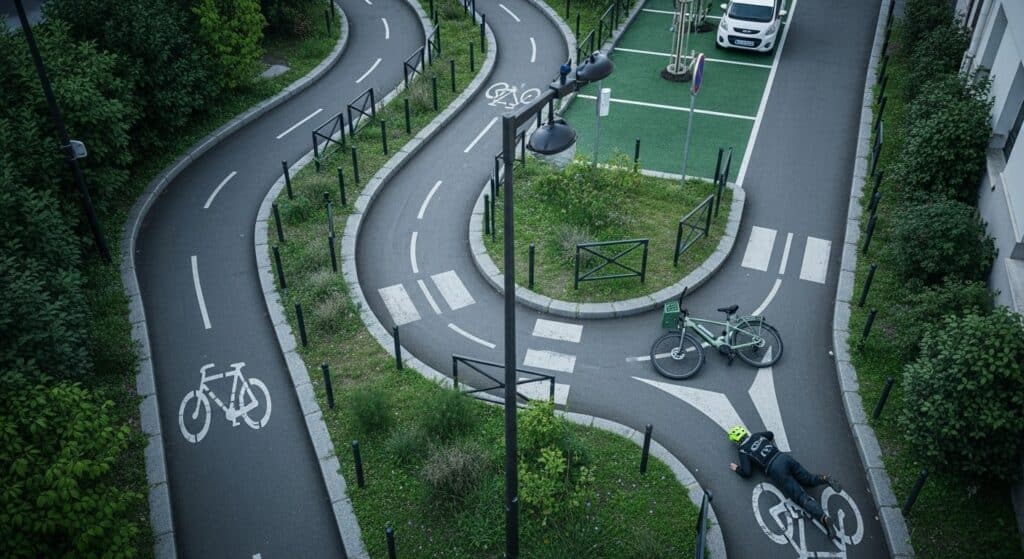 Piste Cyclable Tortueuse à Bagnolet : Pourquoi Elle Fait Tomber les Cyclistes
