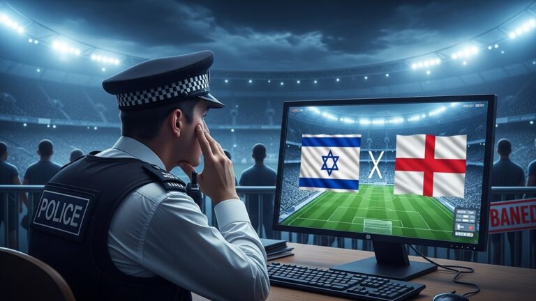 Police et IA : l&rsquo;affaire qui a interdit des supporters sur un match imaginaire