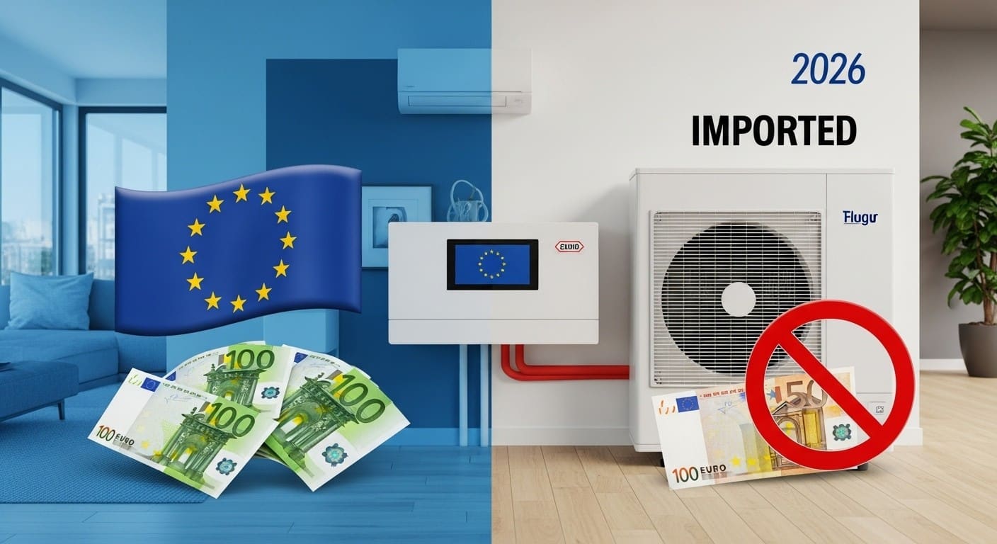 À partir de septembre 2026, les aides pour les pompes à chaleur favorisent les modèles fabriqués en Europe : 3500 € contre 700 € seulement pour les autres. Découvrez ce que ça change pour votre budget et l'industrie française.
