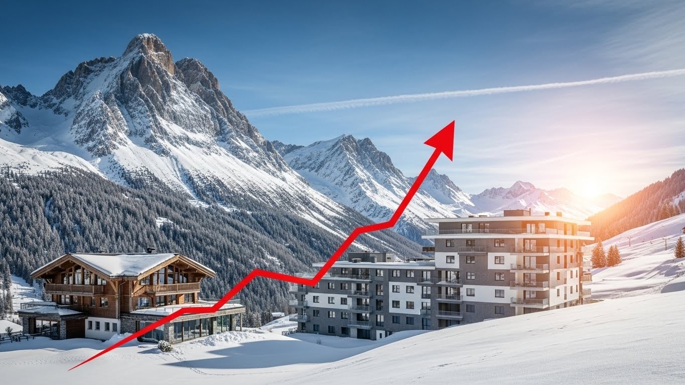 Découvrez pourquoi les prix immobiliers en stations de ski flambent trois fois plus vite qu'ailleurs en France malgré réchauffement climatique et passoires thermiques. Attractivité intacte et hausse record expliquées.
