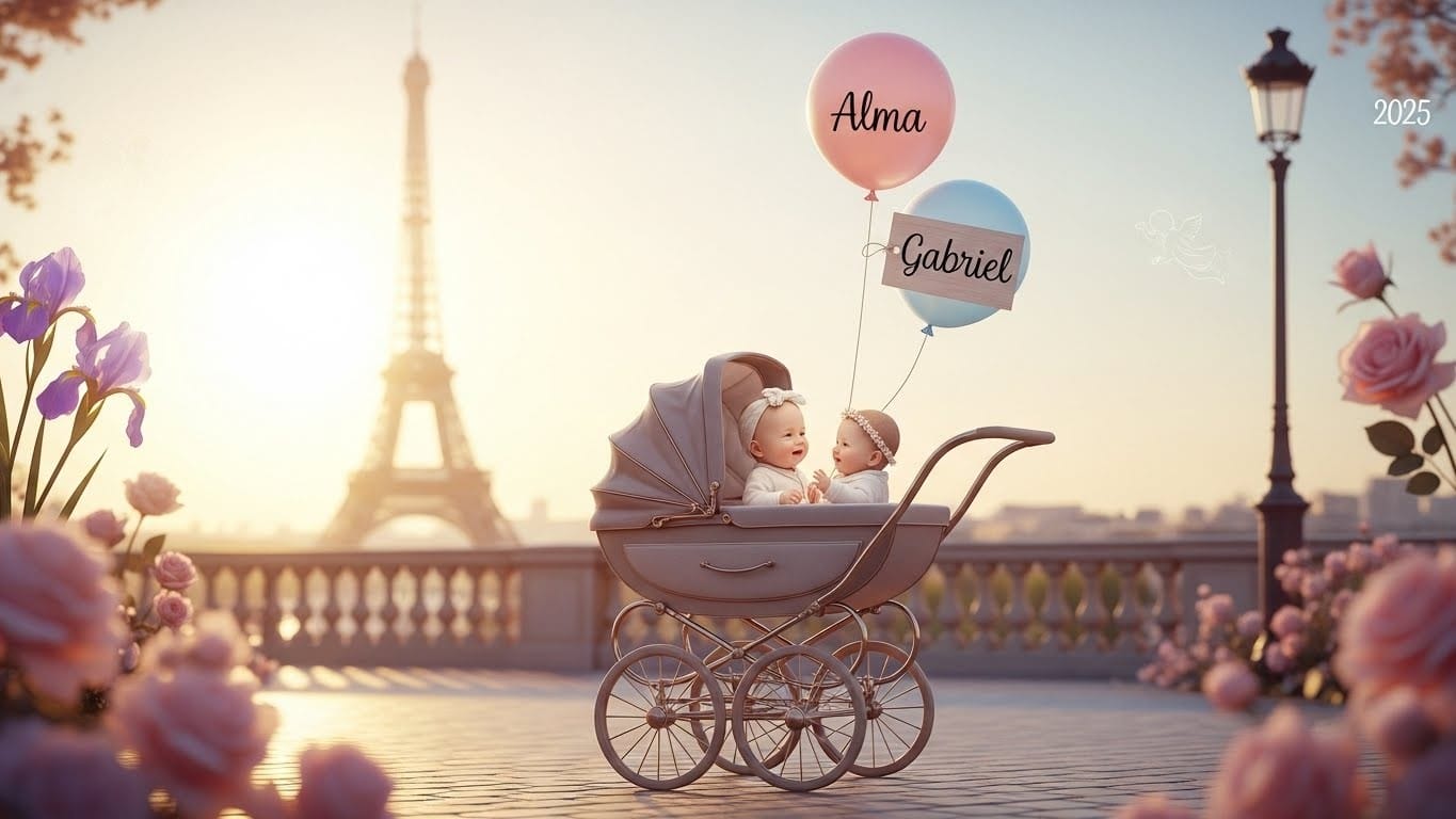Découvrez le palmarès 2025 des prénoms les plus donnés à Paris : Alma en tête chez les filles, Gabriel toujours numéro 1 chez les garçons. Tendances, évolutions et ce que ça dit des parents parisiens.