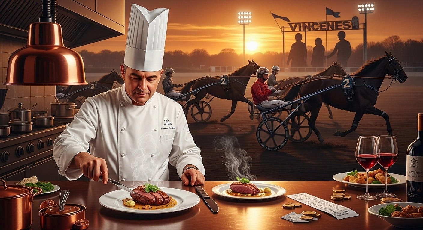 Découvrez comment un chef étoilé associe les stars du Prix d'Amérique 2026 à des plats français emblématiques. Anecdotes savoureuses et passion du trot dans un menu original qui mêle gastronomie et hippisme.