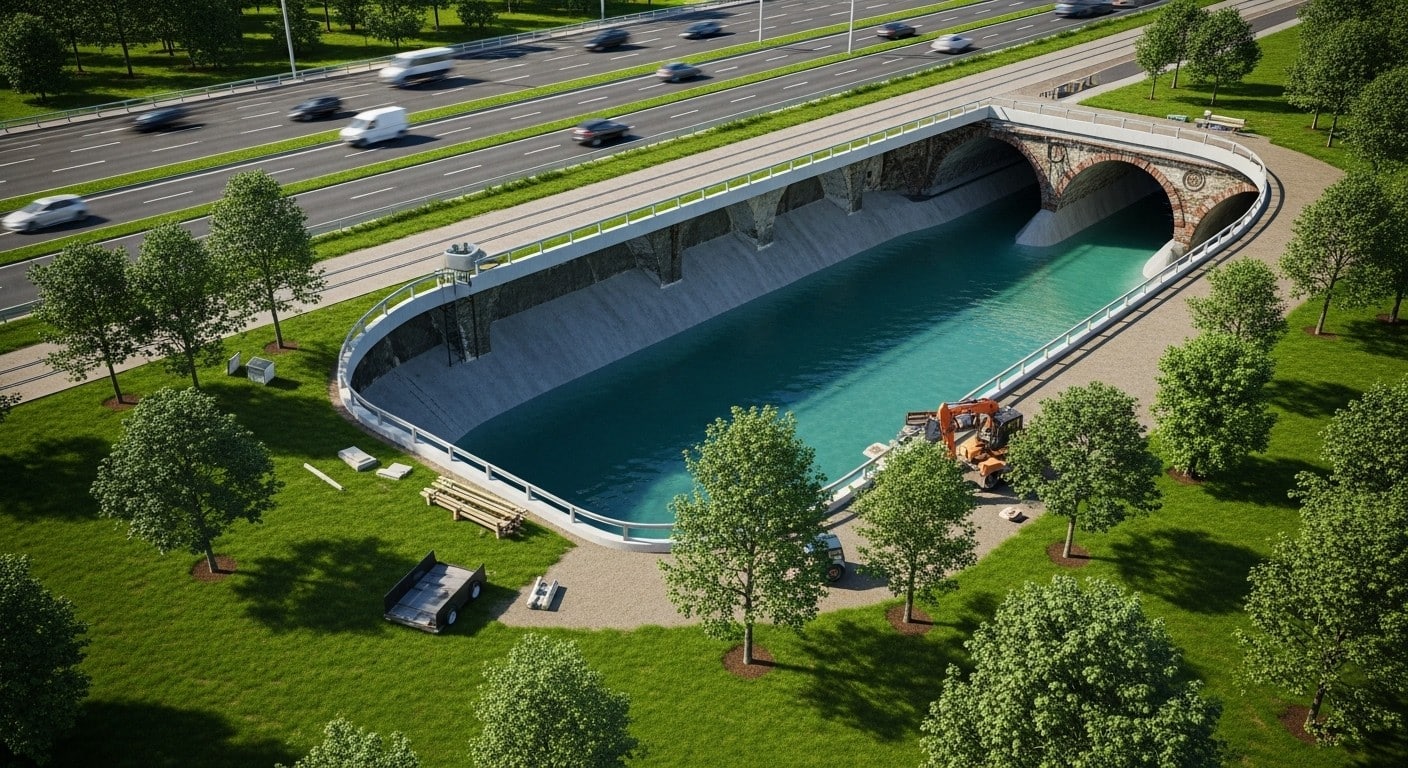Découvrez comment un ancien passage souterrain à Athis-Mons se transforme en bassin géant de 1000 m³ pour gérer les eaux pluviales lors du prolongement du T7 vers Juvisy. Travaux en cours et impacts expliqués !