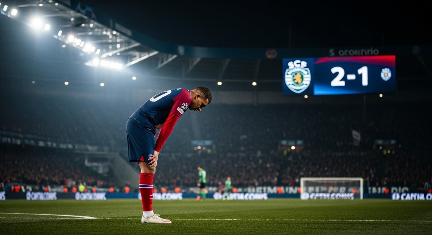 Après sa défaite 2-1 contre le Sporting, le PSG tremble pour sa place dans le top 8 de la Ligue des champions. Analyse complète et perspectives avant la dernière journée face à Newcastle.