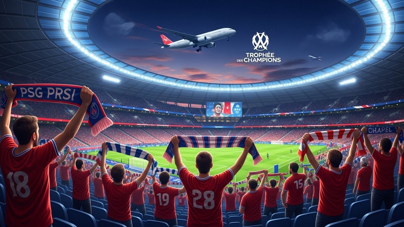 Découvrez l'offre all inclusive du PSG à 800€ pour assister au Trophée des Champions contre l'OM au Koweït. Voyage, match et transferts inclus : les détails et le boycott marseillais.
