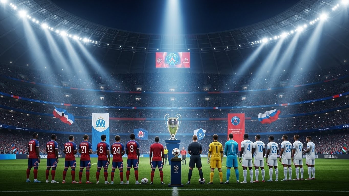 Découvrez le Classique PSG-OM pour le Trophée des Champions 2026 au Koweït. Revanche attendue, polémique sur la délocalisation et enjeux pour les deux clubs. Un premier titre en jeu ?