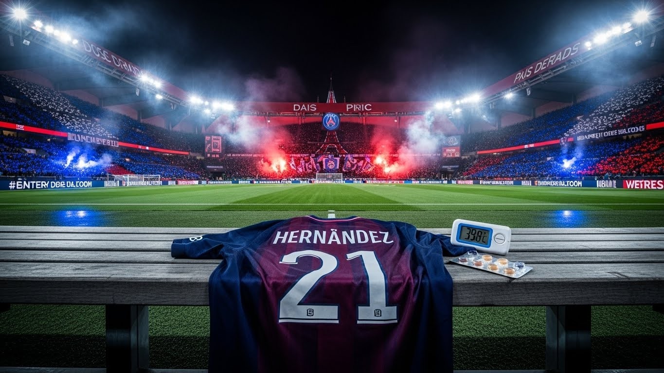 Découvrez le point médical complet avant le derby PSG-Paris FC en Coupe de France. Lucas Hernandez malade, les absents longue durée et les choix de Luis Enrique pour ce choc parisien au Parc.