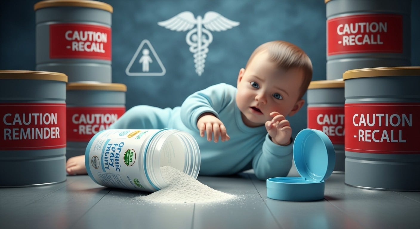 Découvrez pourquoi des lots Babybio OPTIMA 1 sont rappelés pour risque de céréulide. Quatrième vague après Nestlé, Lactalis et Danone : ce que les parents doivent savoir urgemment pour protéger leur nourrisson.