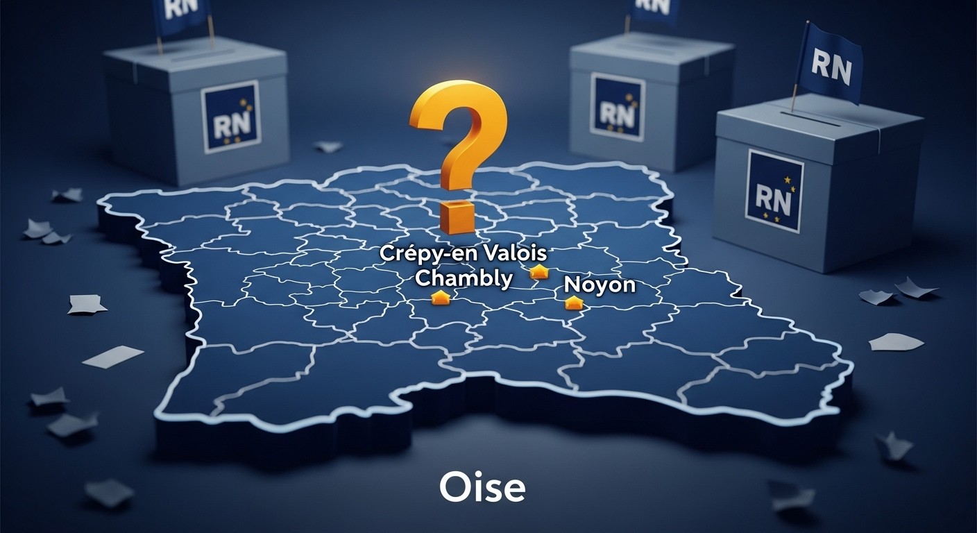 Le RN domine les scrutins nationaux dans l’Oise mais peut-il gagner Crépy, Chambly, Noyon aux municipales 2026 ? Analyse des enjeux locaux et obstacles.