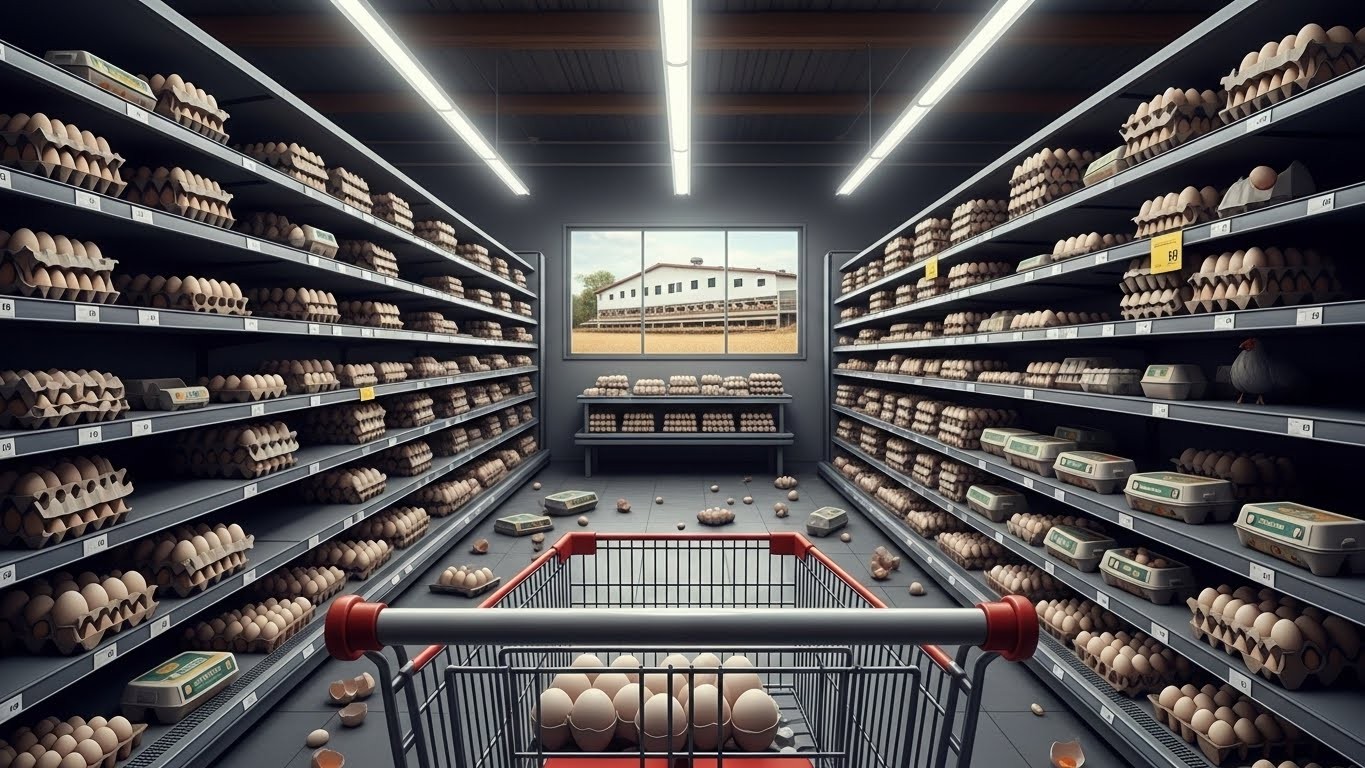 Découvrez pourquoi les rayons d'œufs sont vides en supermarchés : hausse de consommation, réglementation stricte et loi Duplomb pour relancer l'élevage. Une crise qui interroge notre souveraineté alimentaire.