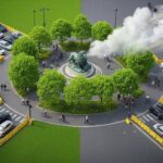 Réaménagement Place Denfert-Rochereau : Entre Vert et Bouchons