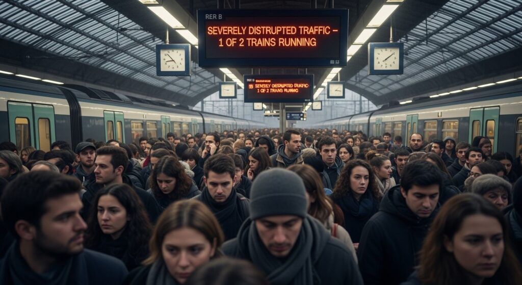 RER B Perturbé : Un Train sur Deux, Chaos à Gare du Nord