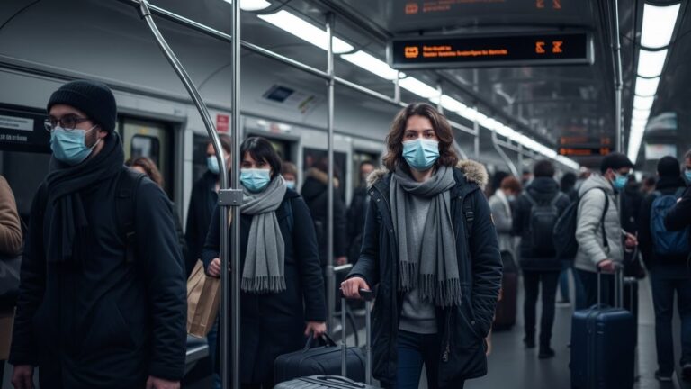 Retour du Masque dans les Transports : Grippe Hivernale