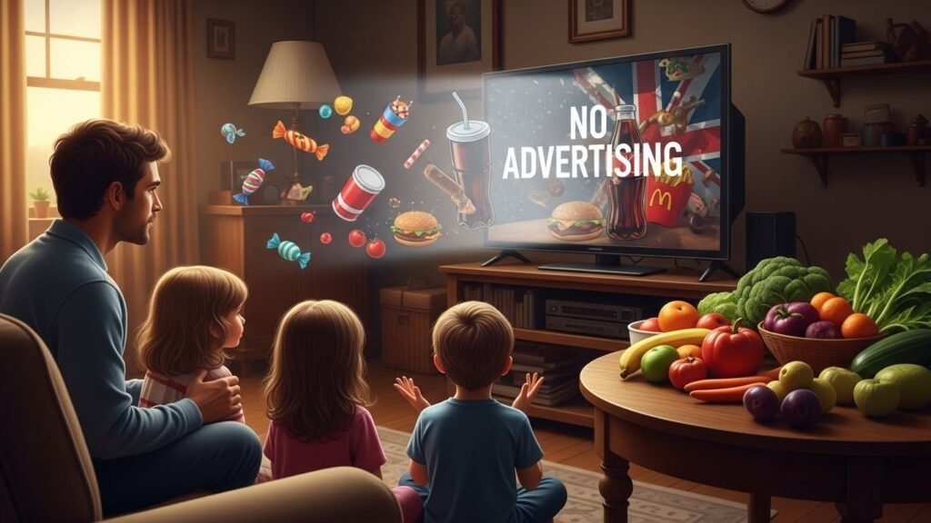 Royaume-Uni Interdit Pub Aliments Malsains Enfants