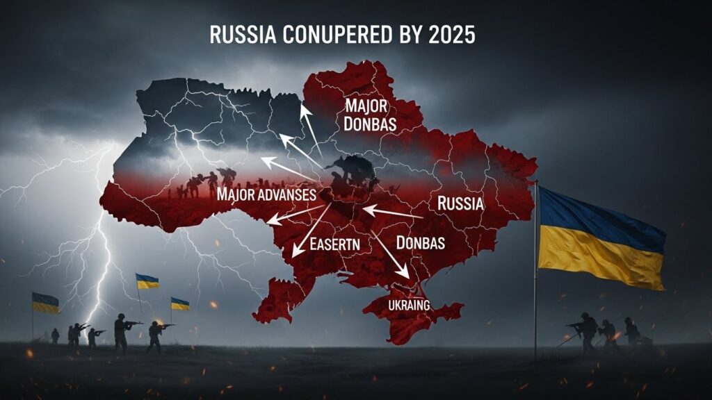 Russie Conquiert 5600 km² en Ukraine en 2025
