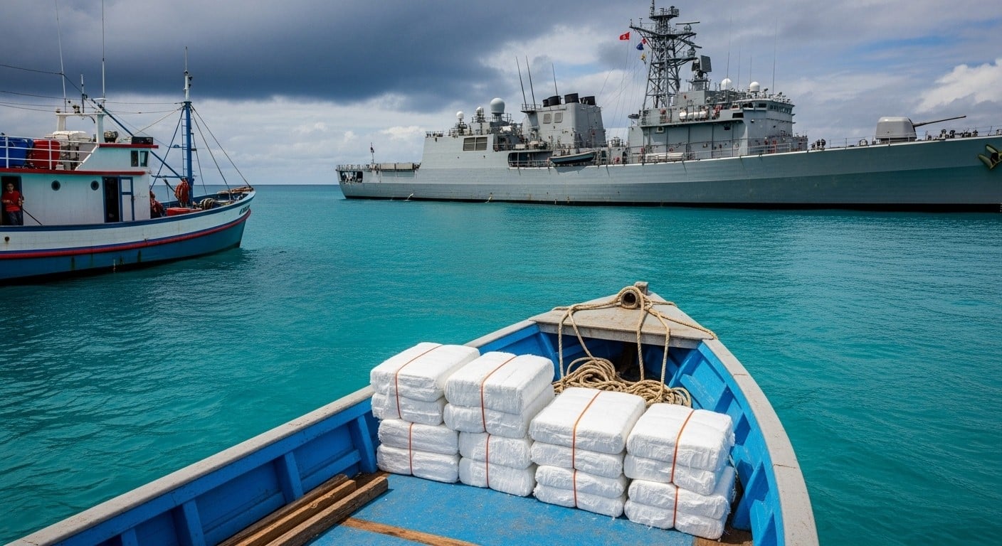 Près de 5 tonnes de cocaïne saisies sur un navire de pêche en Polynésie française, en route vers l'Australie. Une opération spectaculaire de la marine nationale qui révèle l’ampleur du trafic mondial.