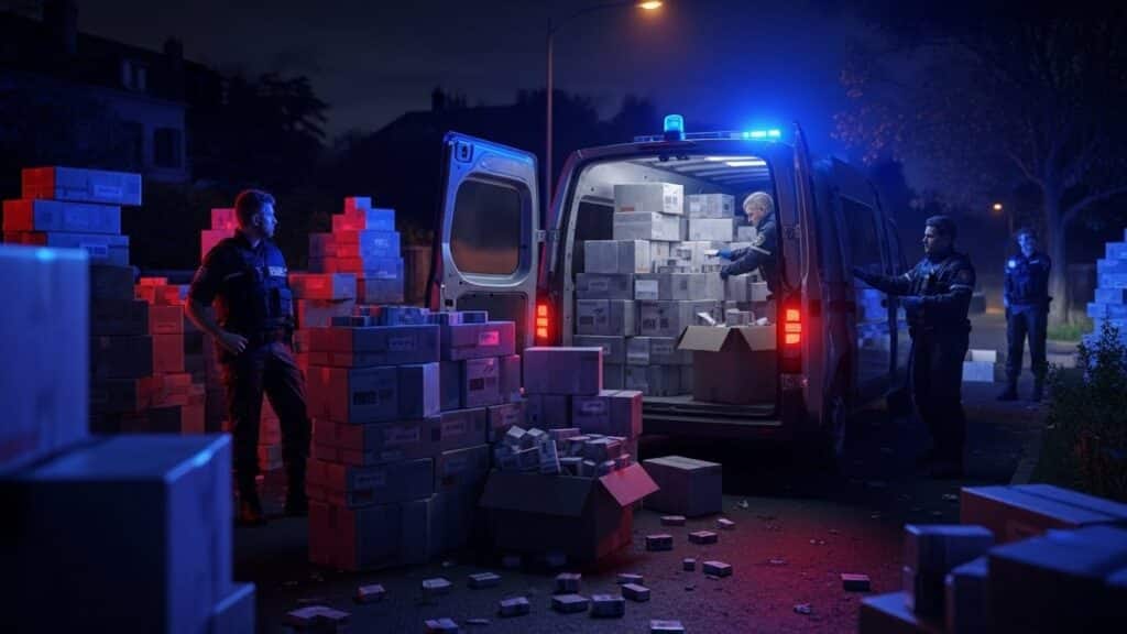 Saisie Record en Essonne : 1450 Cartouches de Cigarettes Contrefaites