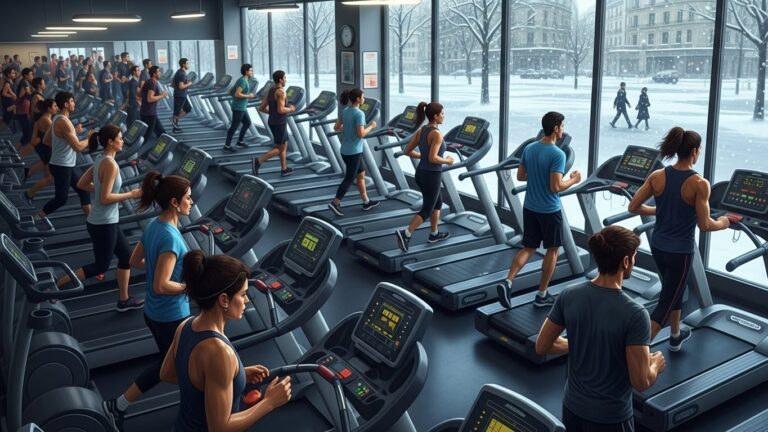 Salles de Sport Bondées en Janvier : Neige et Résolutions