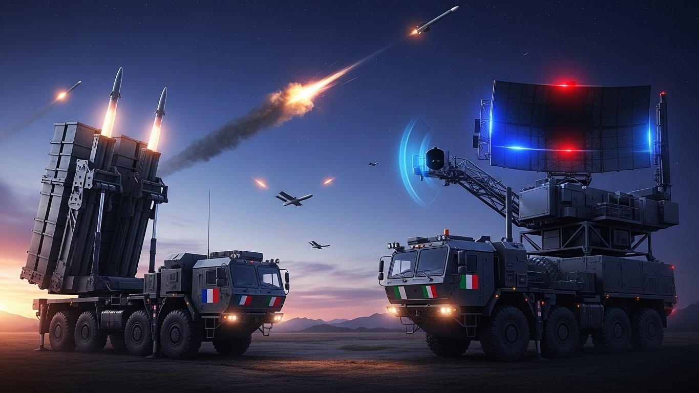 Découvrez pourquoi Emmanuel Macron qualifie le SAMP/T franco-italien de meilleur système de défense aérienne, surpassant le Patriot. Capacités, version NG 2026 et rôle stratégique.