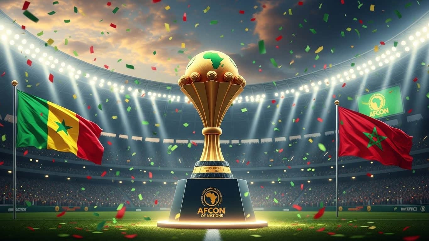 Découvrez comment le Sénégal a remporté la CAN 2025 contre le Maroc (1-0) après un penalty raté et un but héroïque de Pape Gueye en prolongation. Chaos, drame et sacre !