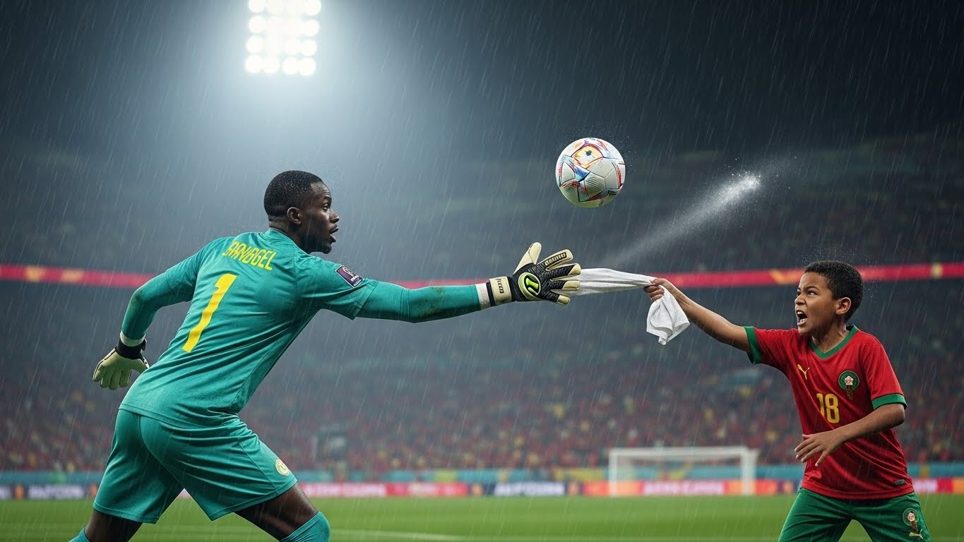 Plongez dans l'incroyable incident de la finale CAN 2025 où ramasseurs et joueurs ont tenté de voler la serviette d’Édouard Mendy sous la pluie. Une anecdote surréaliste !