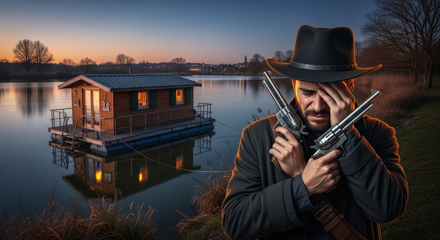 Dans les Yvelines, le propriétaire d'un chalet flottant, surnommé "shérif", a présenté ses excuses après une photo armée visant le maire de Carrières-sous-Poissy. Retour sur ce clash lié aux chalets menacés.