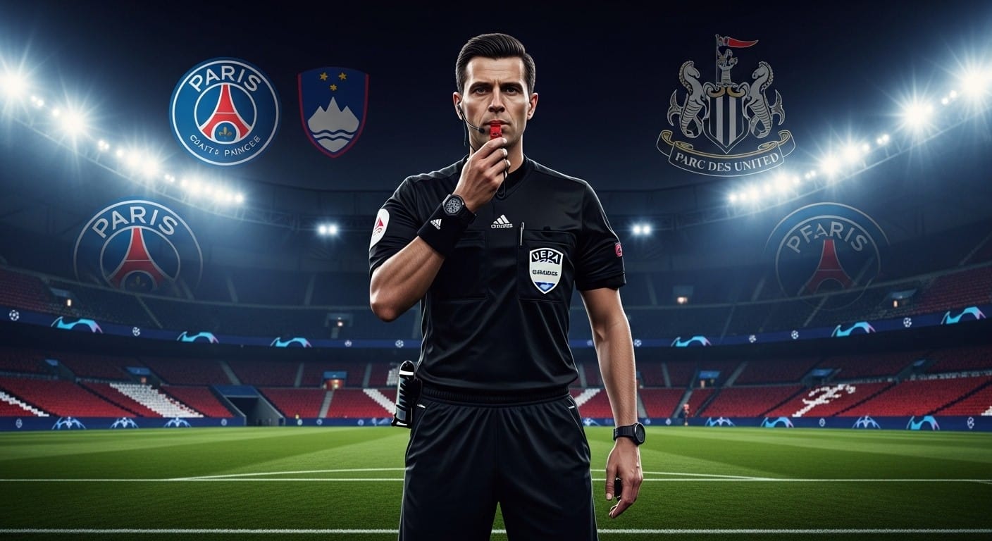 Découvrez Slavko Vinčić, l’arbitre slovène expérimenté qui dirigera PSG-Newcastle en Ligue des champions. Son parcours, ses matchs marquants avec Paris et son style : tout savoir avant le choc au Parc !