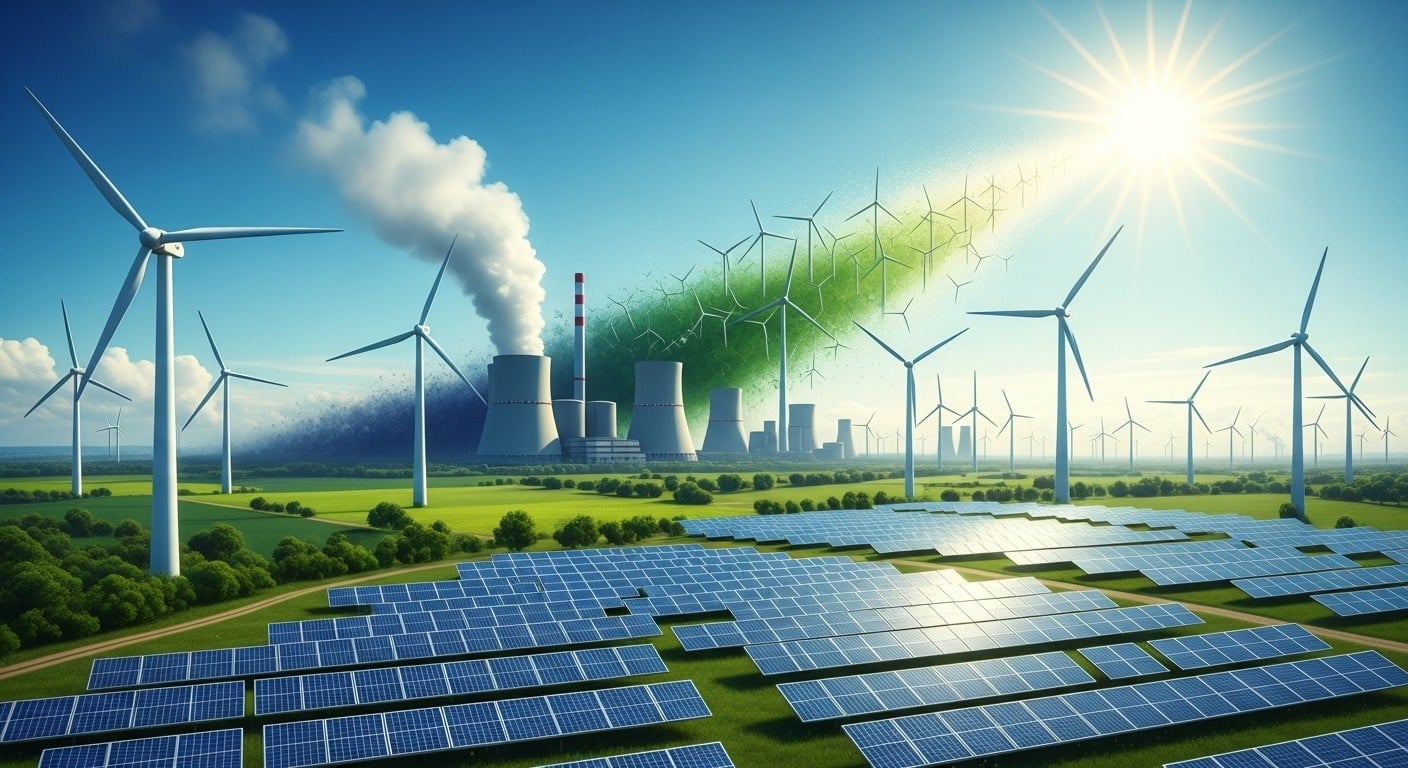 En 2025, éolien et solaire ont produit plus d'électricité que les énergies fossiles en UE (30% vs 29%). Un tournant historique décrypté : causes, impacts et perspectives.