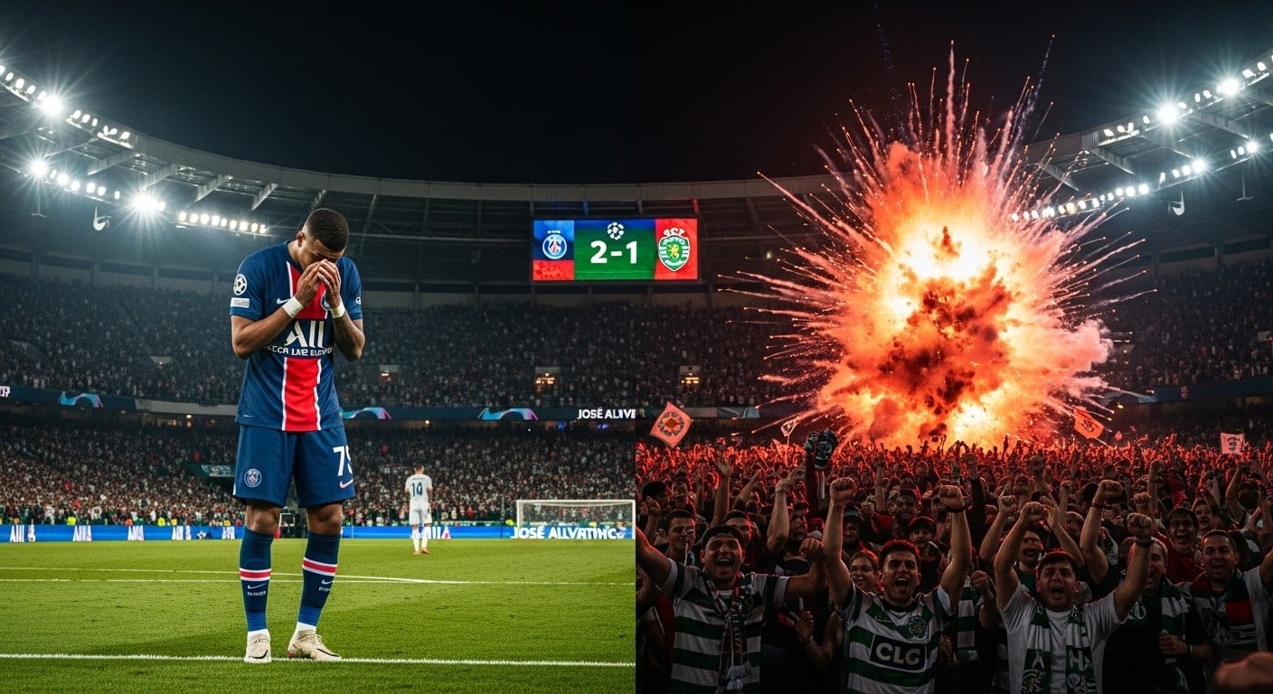 Découvrez l'analyse complète du match Sporting CP-PSG en Ligue des champions : composition avec Barcola préféré à Kvaratskhelia, domination parisienne et défaite 2-1 surprenante. Détails et implications.