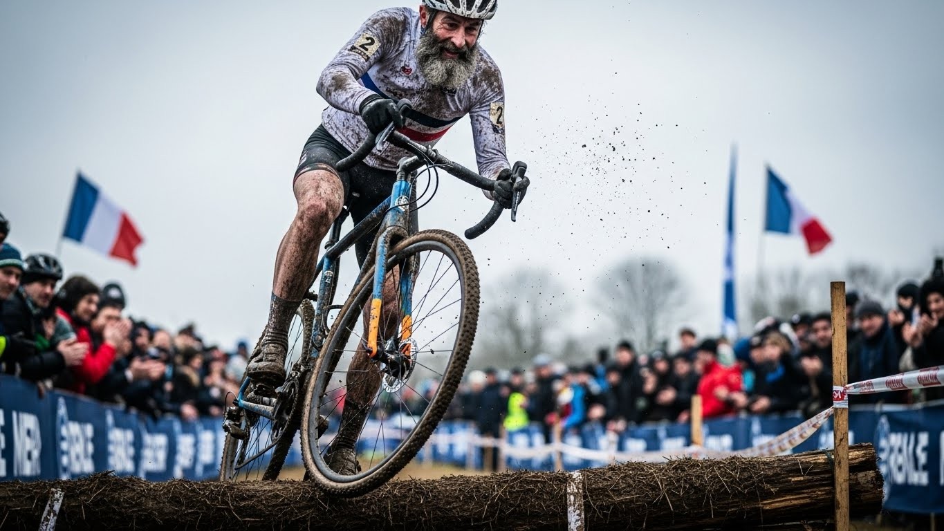 Découvrez le retour surprenant de Steve Chainel, ex-champion de France, à 42 ans, lors des Championnats de France de cyclo-cross à Troyes. Une histoire inspirante de passion et de famille dans la boue !