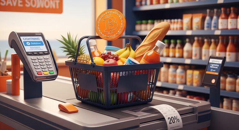Supermarché Carrefour à Arcachon : 20% de Réduction avec Bitcoin