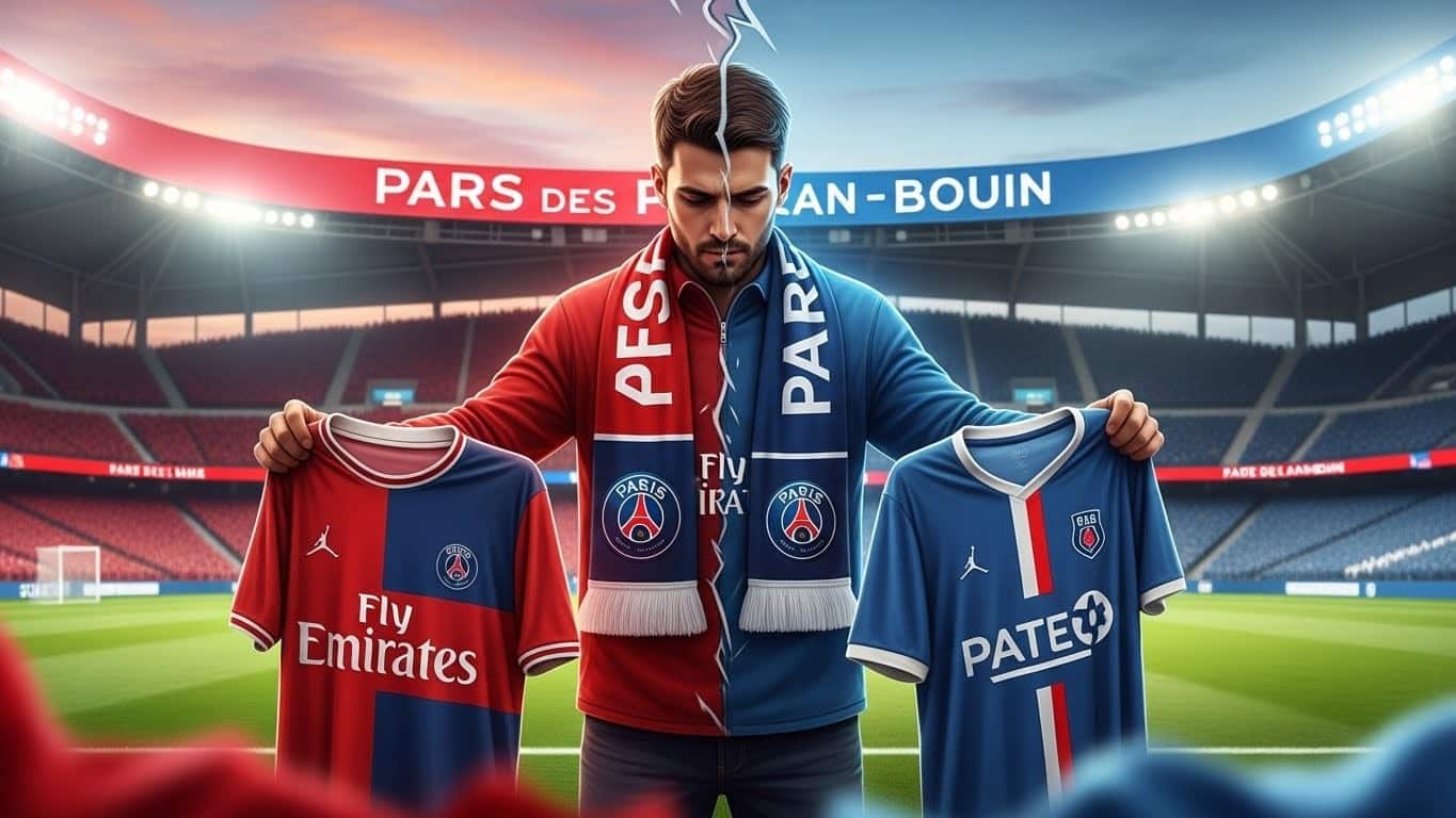 Découvrez l'histoire touchante d'un abonné aux deux clubs parisiens. Entre amour du foot, derbys historiques et dilemme intérieur, un témoignage unique sur la passion partagée à Paris.