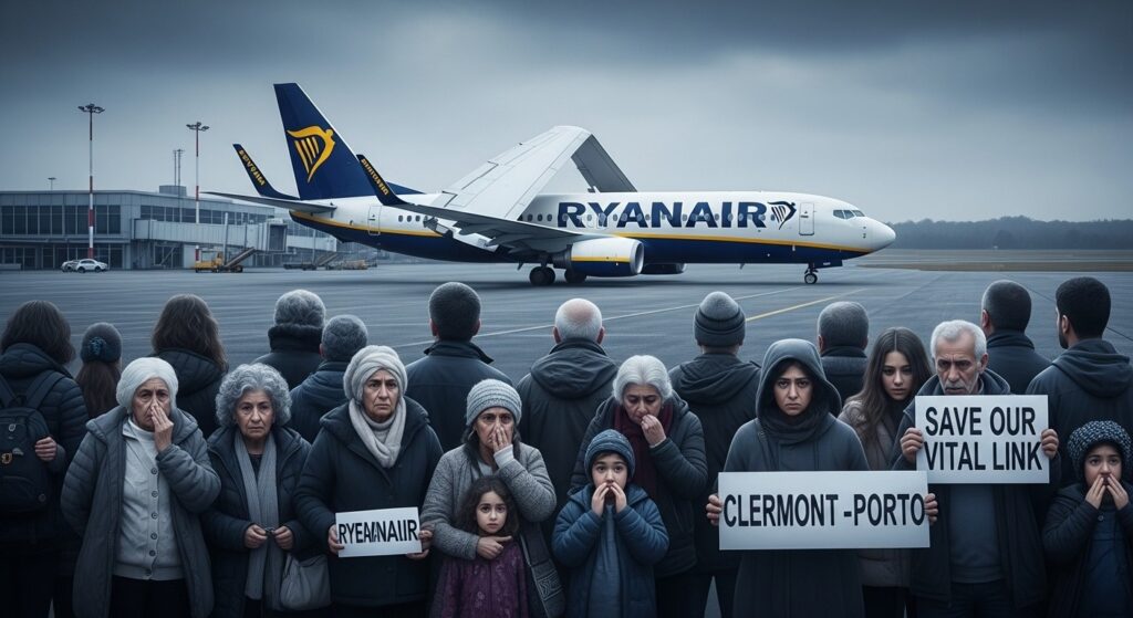 Suppression Ryanair Clermont-Porto : Communauté Portugaise en Colère