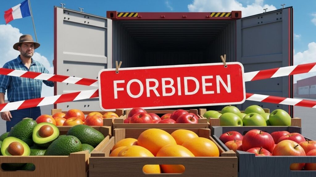 Suspension Importations Fruits Amérique du Sud France