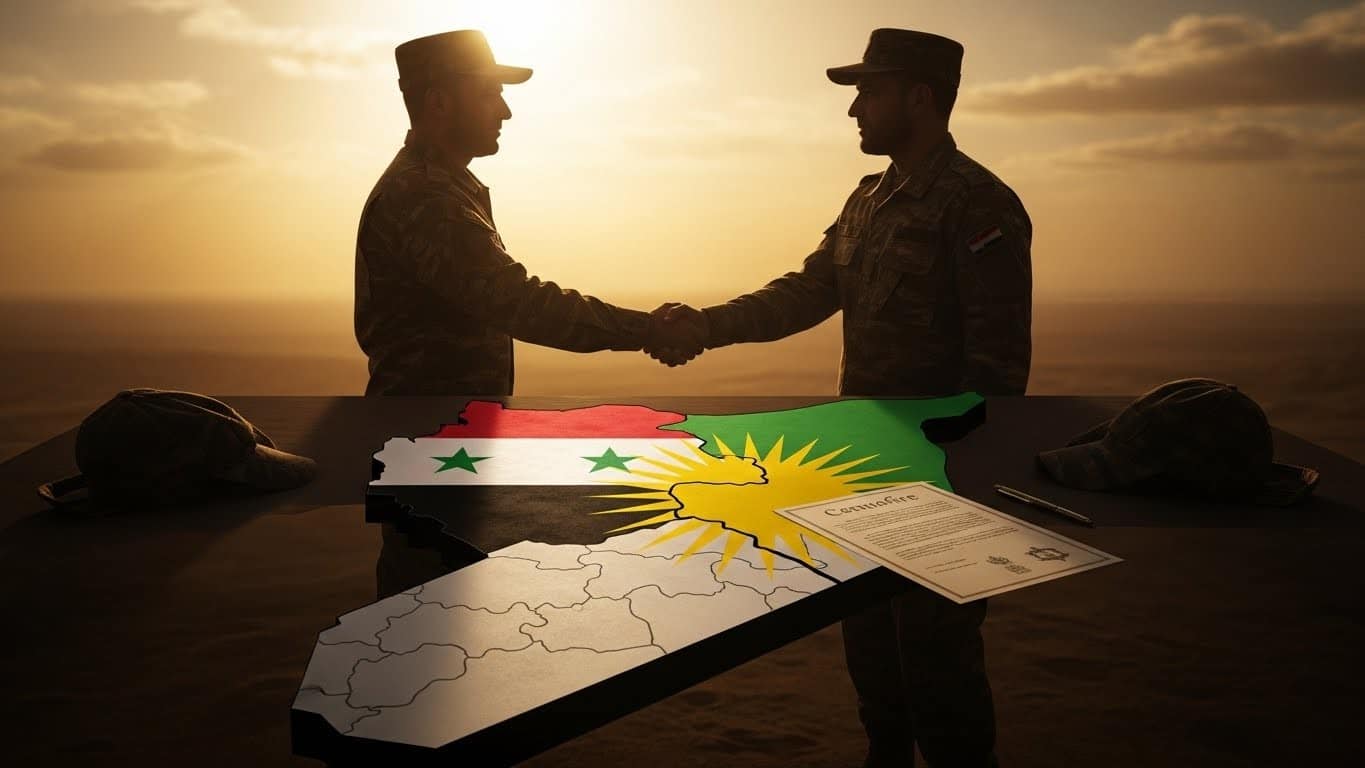 Un tournant majeur en Syrie : le président Ahmed al-Chareh signe un cessez-le-feu avec Mazloum Abdi et intègre les forces kurdes. Retour de la souveraineté ou compromis fragile ? Décryptage complet.
