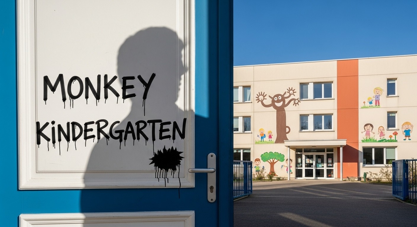 Un tag odieux « Maternelle de singes » a sali une école maternelle à Beauvais, provoquant stupeur et colère. Plainte déposée, enquête ouverte. Que dit cet acte sur notre société ?