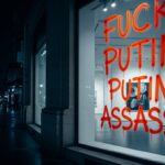 Tags Anti-Poutine à Paris : La Galerie de la Fille Présumée Visée