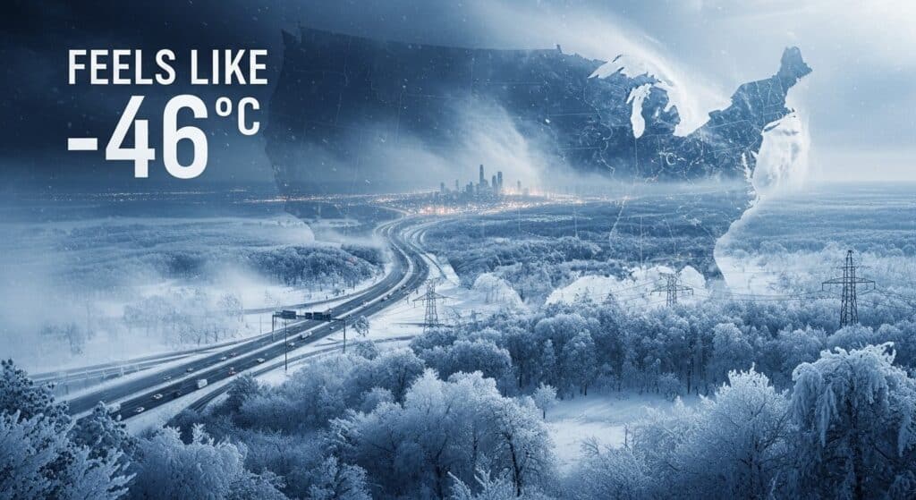 Tempête Hivernale Extrême aux USA : Jusqu’à -46°C