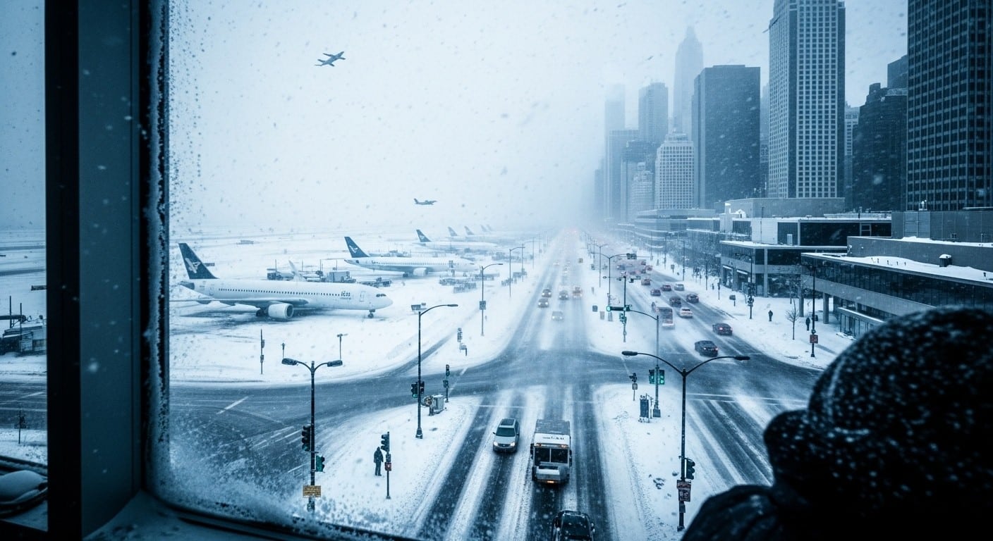 Une méga tempête hivernale paralyse les États-Unis ce week-end : près de 10 000 vols annulés, neige abondante, glace dangereuse et froid extrême touchent des millions d'Américains du Texas à New York.