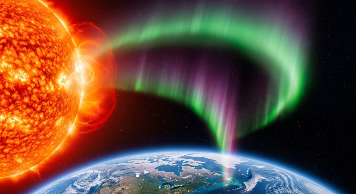 Découvrez la tempête solaire majeure de janvier 2026, la plus intense depuis 2003. Aurores boréales spectaculaires, risques pour satellites et réseaux : ce qu'il faut savoir sur cet événement rare et ses impacts.